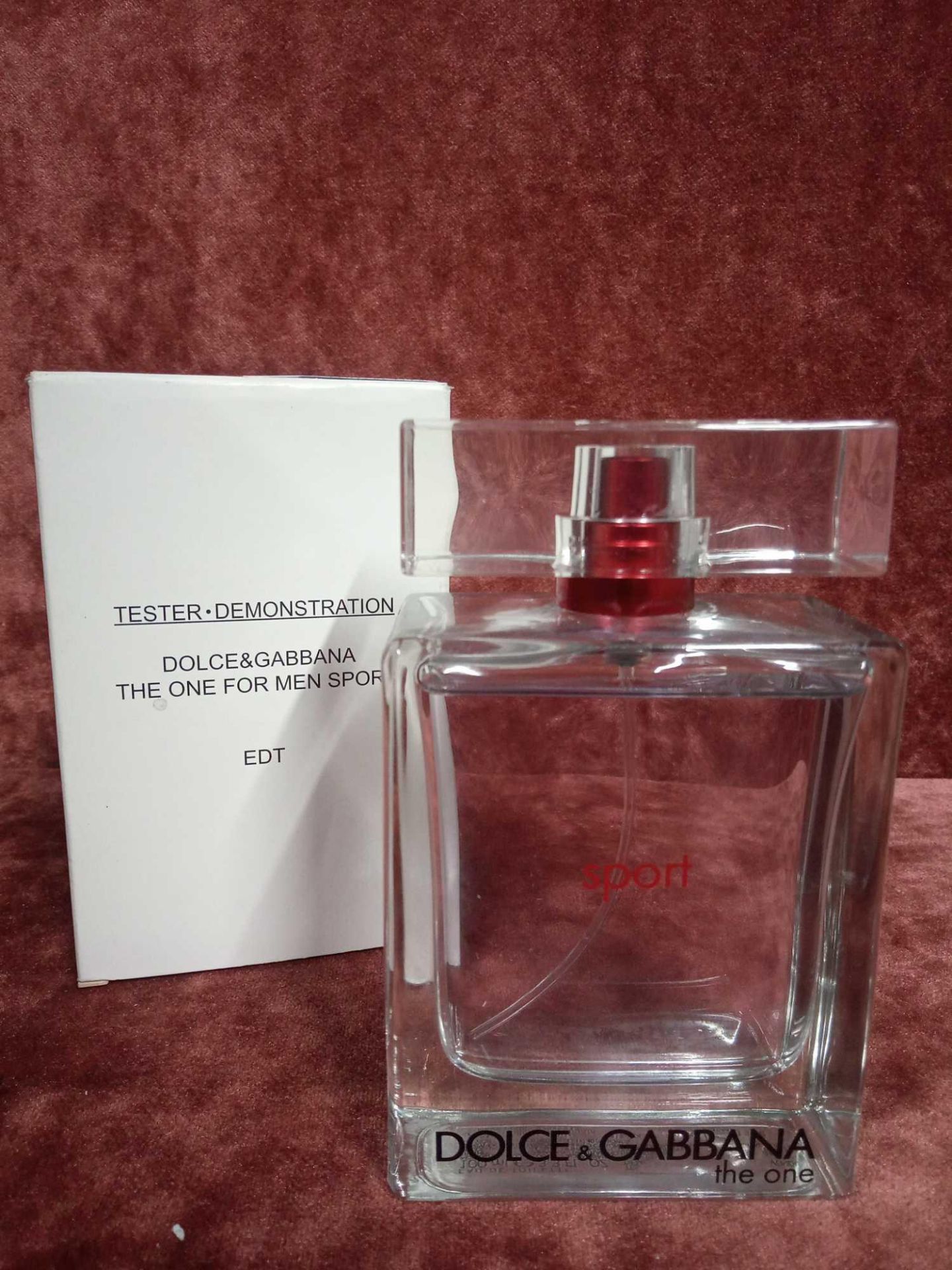 RRP £70 Boxed 100Ml Tester Bottle Of Dolce & Gabbana The One For Men Sport Edt Spray