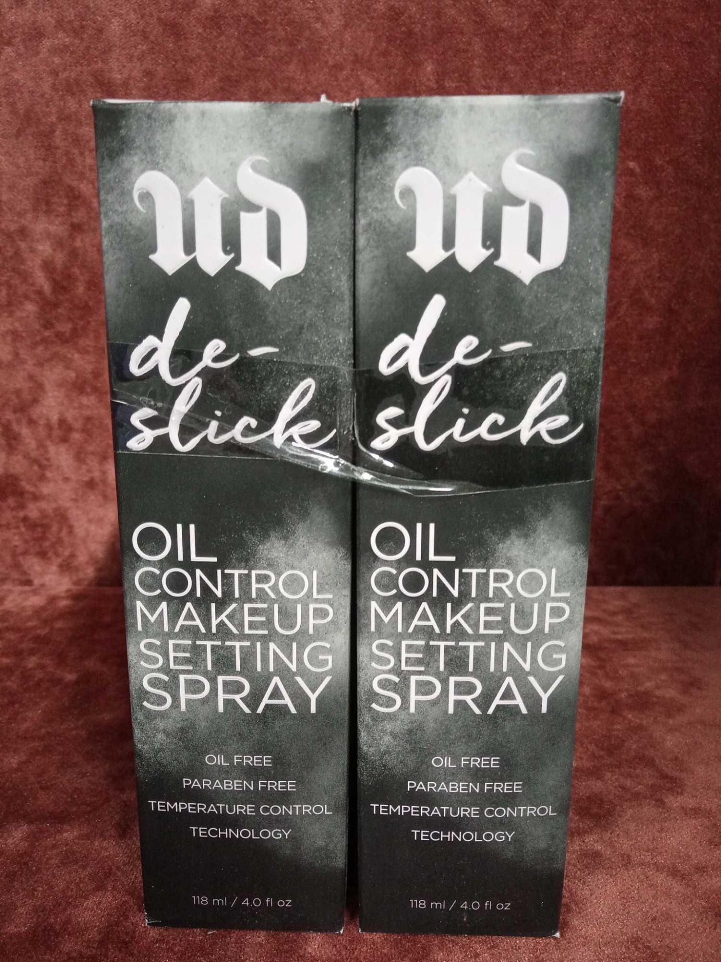 RRP £100 Lot To Contain 4 Boxed Urban Decay De-Slick Oil Control Makeup Setting Sprays 118Ml