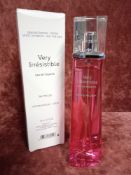 RRP £65 Boxed 75Ml Tester Bottle Of Givenchy Very Irresistible Eau De Toilette