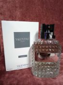 RRP £85 Boxed 125Ml Tester Bottle Of Valentino Uomo Acqua Edt Spray