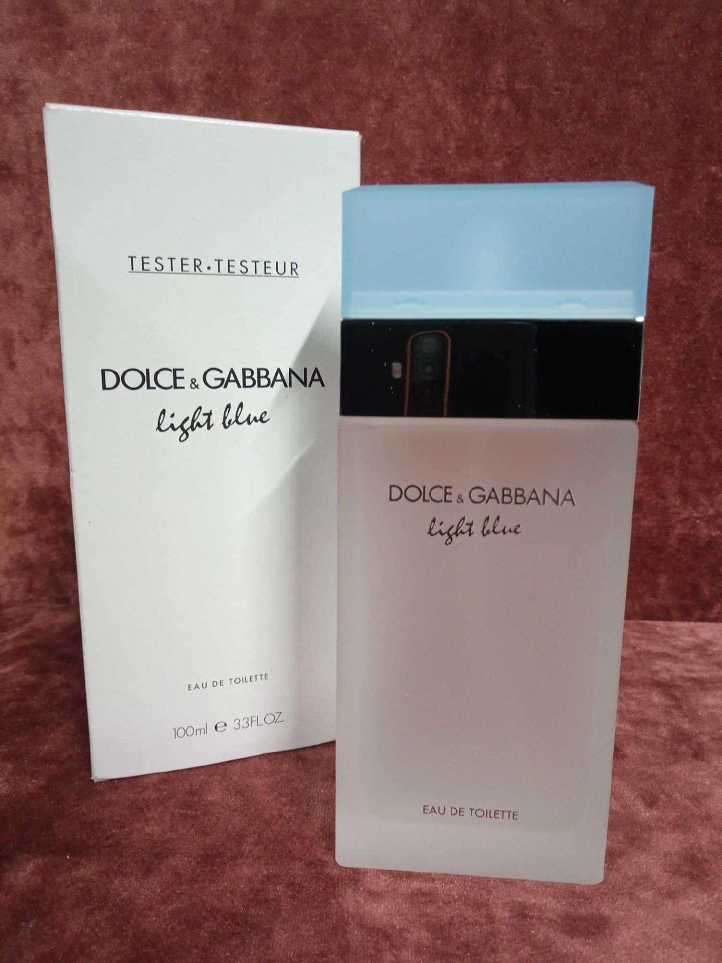 RRP £60 Boxed 100Ml Tester Bottle Of Dolce & Gabbana Light Blue Edt Spray
