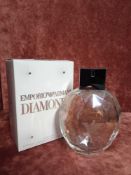 RRP £80 Boxed 100Ml Tester Bottle Of Emporio Armani Diamonds Eau De Parfum