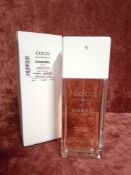 RRP £130 Boxed 100Ml Tester Bottle Of Chanel Coco Mademoiselle Edt Spray