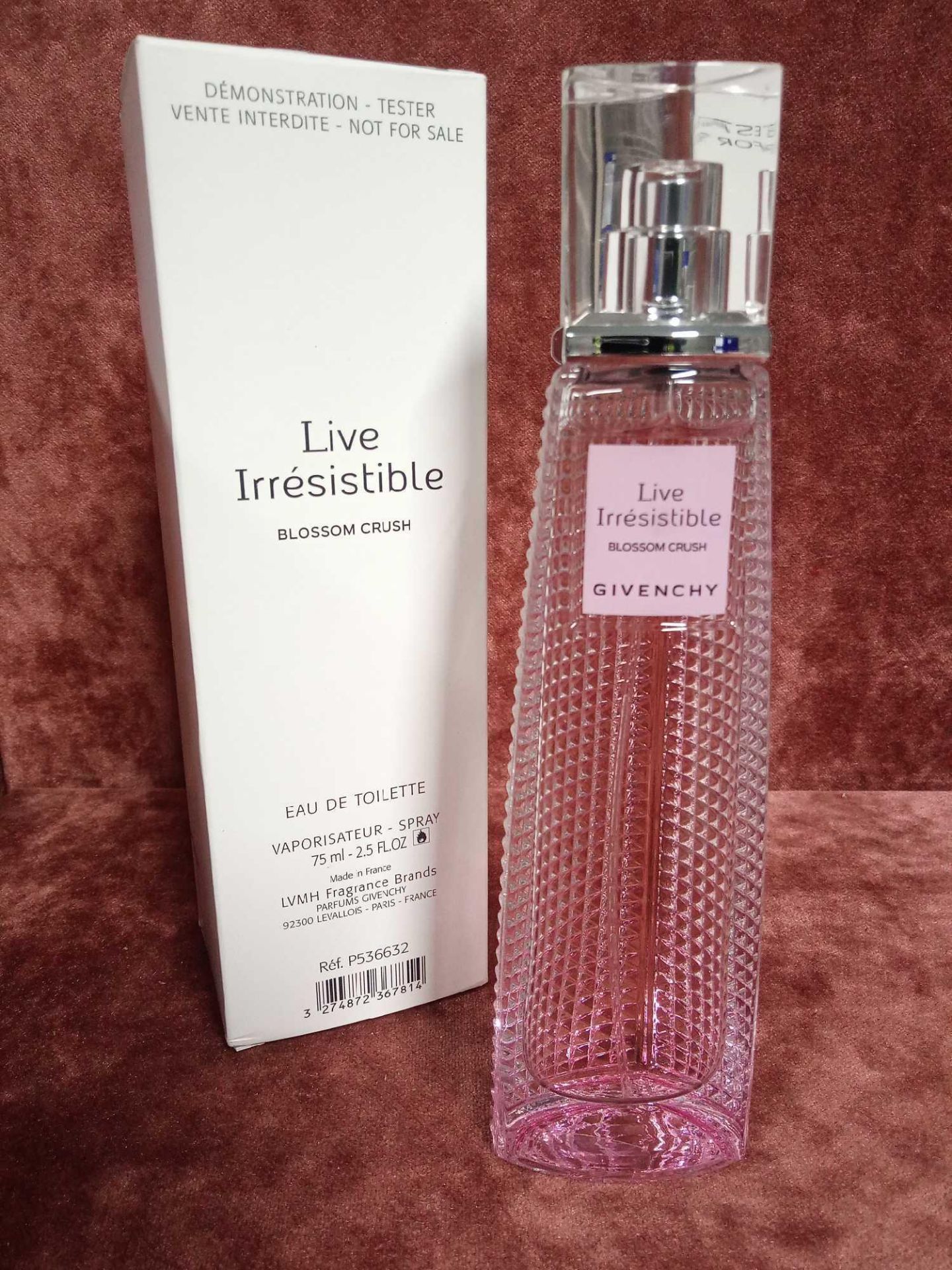 RRP £65 Boxed 75 Ml Tester Bottle Of Givenchy Live Irresistible Blossom Crush Edt Spray