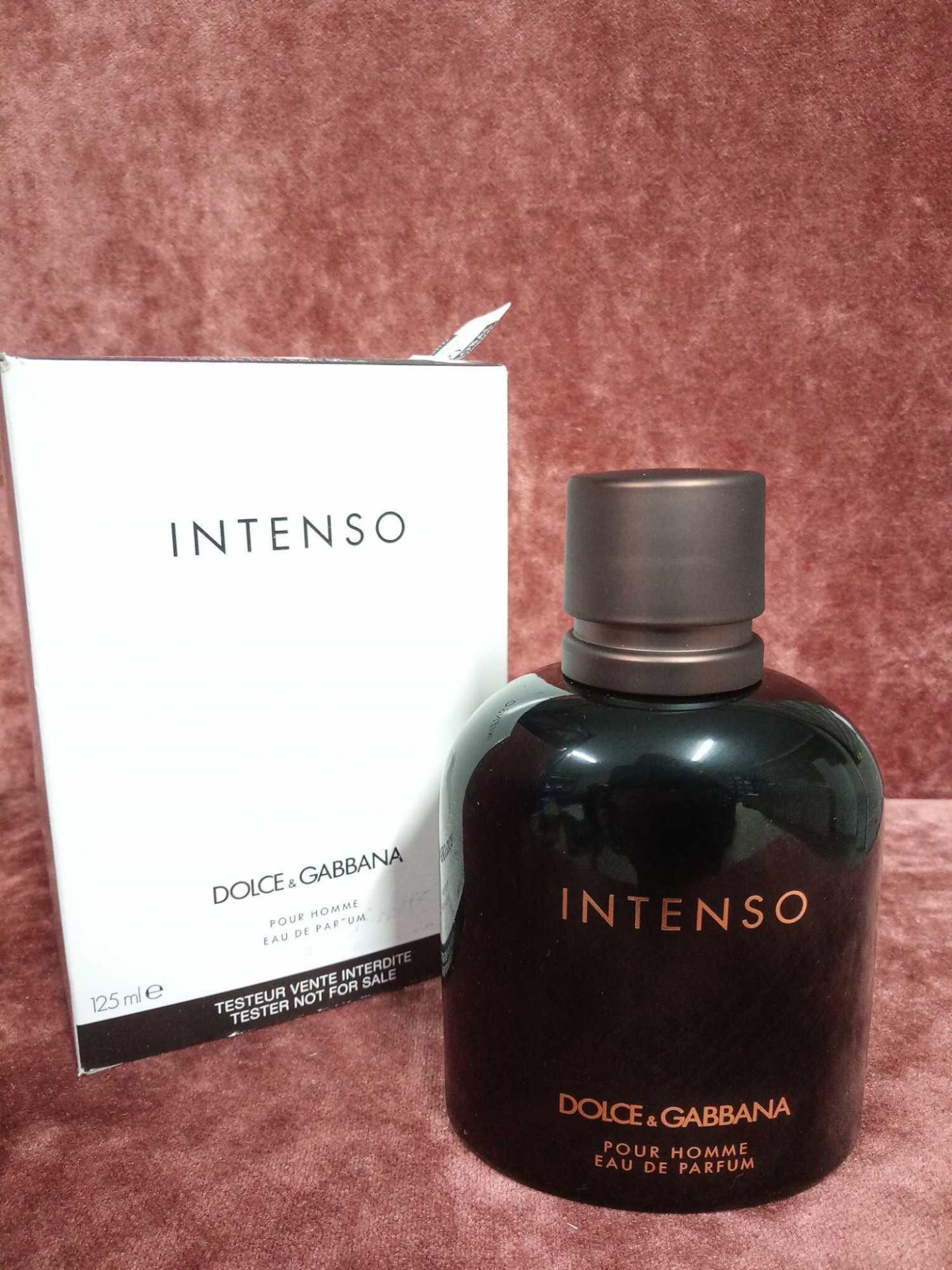 RRP £80 Boxed Unused Ex-Display Tester Bottle Of Dolce And Gabbana Intense Pour Homme 125Ml Edp Natu