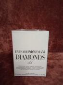 RRP £55 Brand New Boxed And Sealed 50 Ml Tester Bottle Of Emporio Armani Diamonds Club Edt Spray