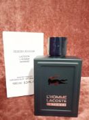 RRP £55 Boxed 100Ml Tester Bottle Of Lacoste Intense Edt Spray