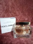 RRP £90 Boxed Unused Ex-Display Tester Bottle Of Dolce And Gabbana The One 75Ml Edt Natural Spray Va