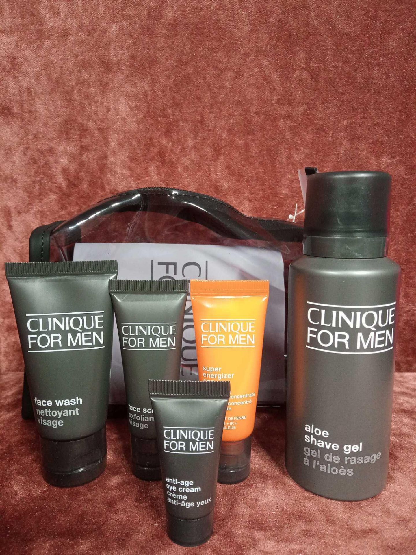 RRP £50 Brand New With Tags Clinique For Men Travel Gift Set To Contain Shave Gel Hydrating Concentr - Image 2 of 2