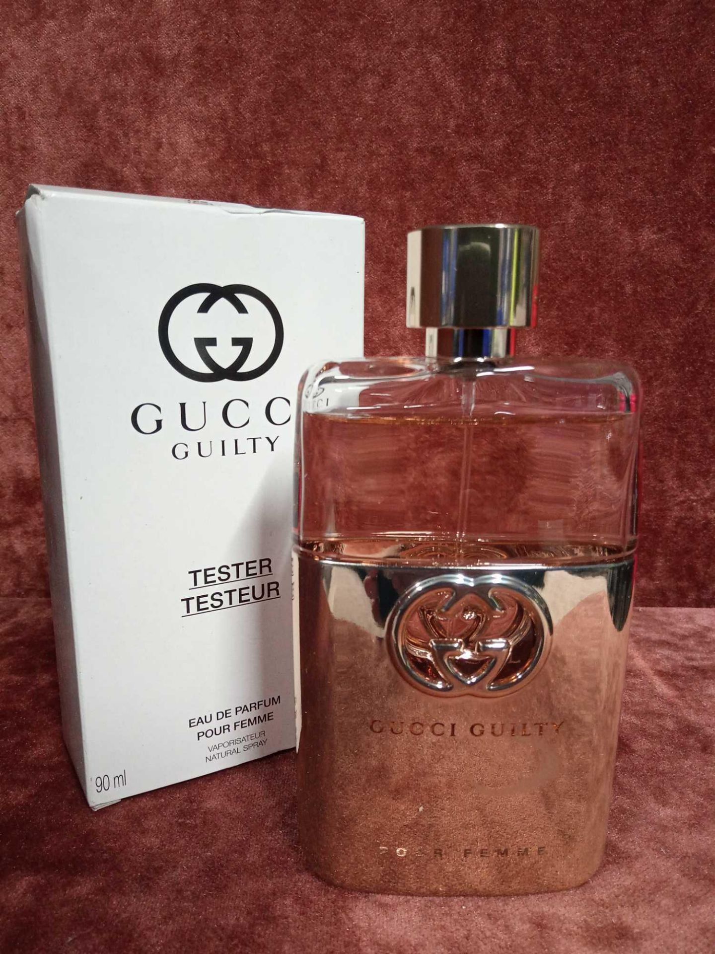 RRP £90 Boxed 90Ml Tester Bottle Of Gucci Guilty Eau De Parfum Pour Femme