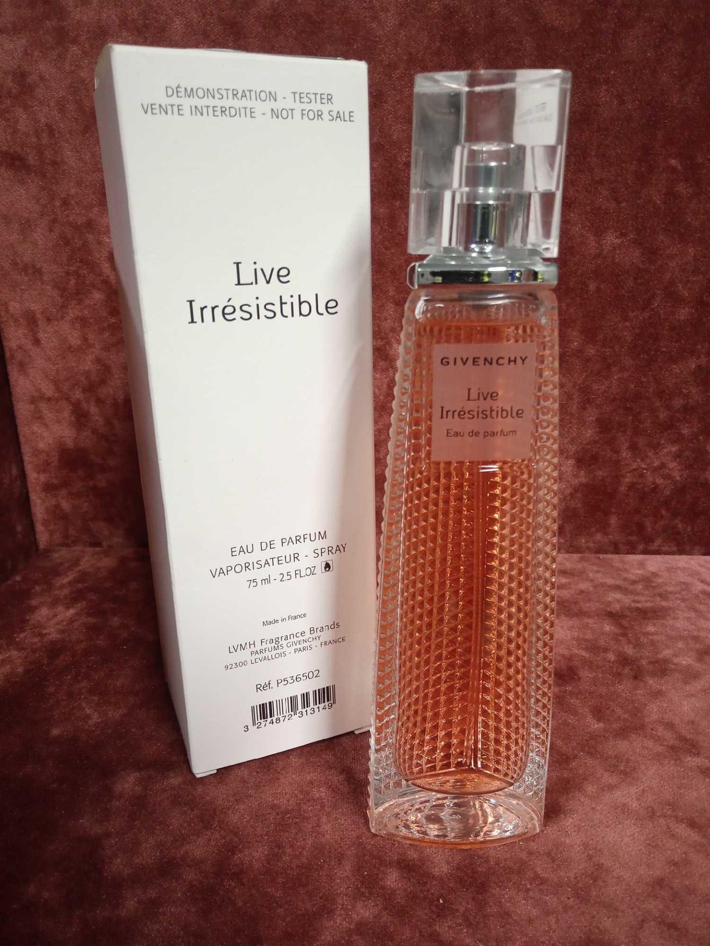 RRP £80 Boxed 75Ml Tester Bottle Of Givenchy Live Irresistible Eau De Parfum
