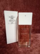 RRP £90 Boxed 100Ml Tester Bottle Of Chanel Paris Coco Mademoiselle Edt Spray