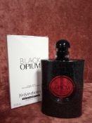 RRP £90 Boxed 90 Ml Tester Bottle Of Yves Saint Laurent Black Opium Eau De Parfum Neon