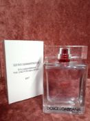 RRP £90 Boxed Full 100Ml Tester Bottle Of Dolce And Gabbana The One For Men Sport Edt Spray