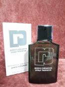 RRP £70 Boxed 100Ml Tester Bottle Of Paco Rabanne Pour Homme Edt Spray