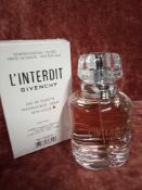 RRP £75 Boxed 80Ml Tester Bottle Of Givenchy L'Interdit Edt Spray