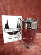 RRP £70 Boxed 100Ml Tester Bottle Of Paco Rabanne Invictus Edt Spray