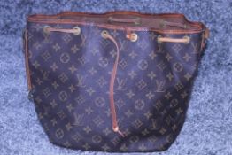 RRP £1900 Louis Vuitton Looping Handbag In Brown Coated Monogram Canvas . Condition Rating B (