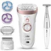 RRP £200 Boxed Brawn Silk Women's Shaver Set Including Bikini Styler Shaver And Trimmer