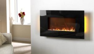 RRP £130 Boxed Charlton & Jenrick Eco Design Compliant Wall Hung Remote Controlled Electric Fire