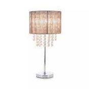 RRP £100 2 Boxed Designer Debenhams Gloria Table Lamps