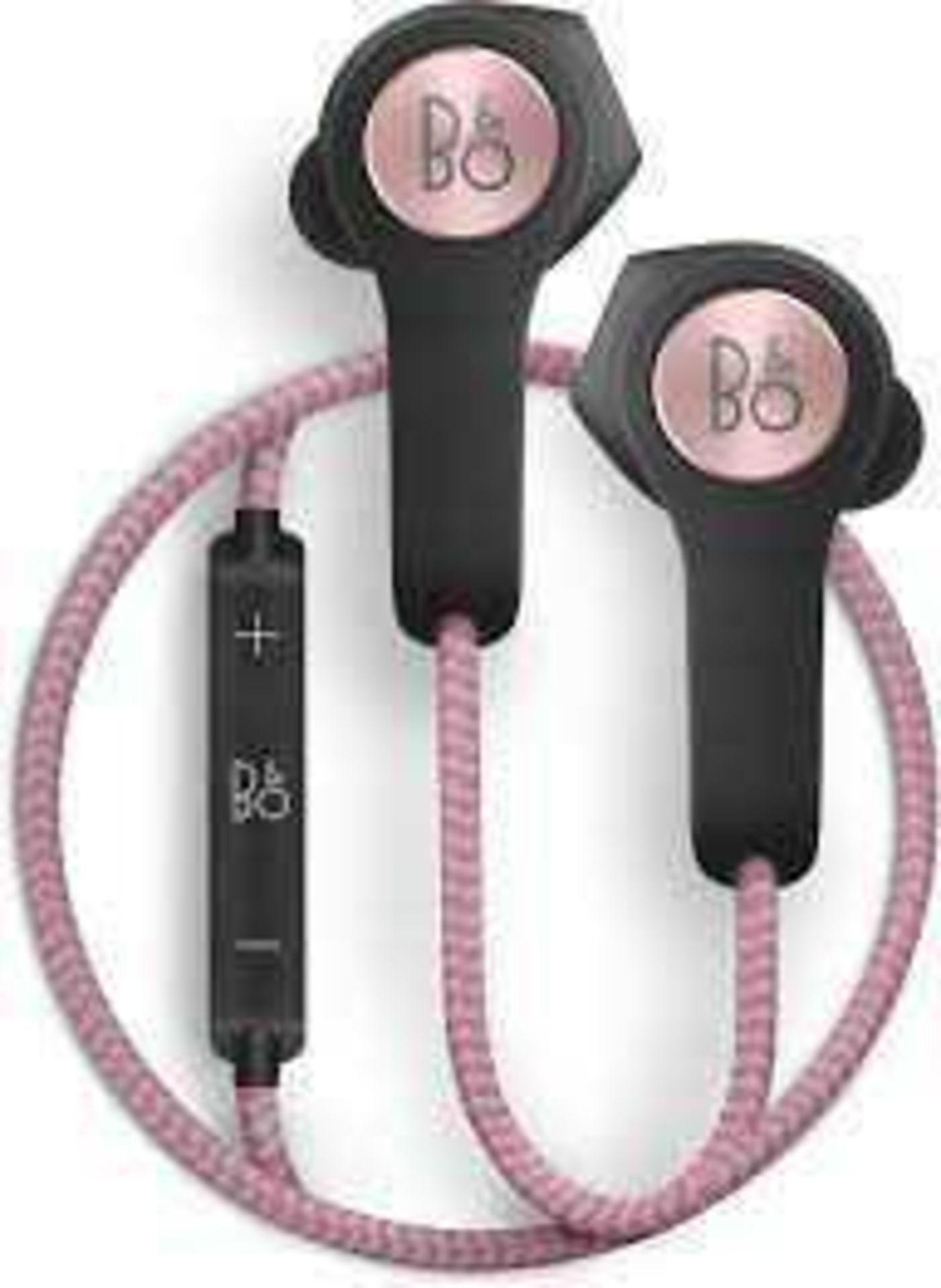 RRP £180 Boxed Tested And Working Bang & Olufsen H5 Wireless Earphones In Pink