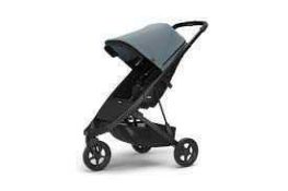 RRP £400 Boxed Thule Spring Uk Black Stroller With Thule Spring Stroller Canopy
