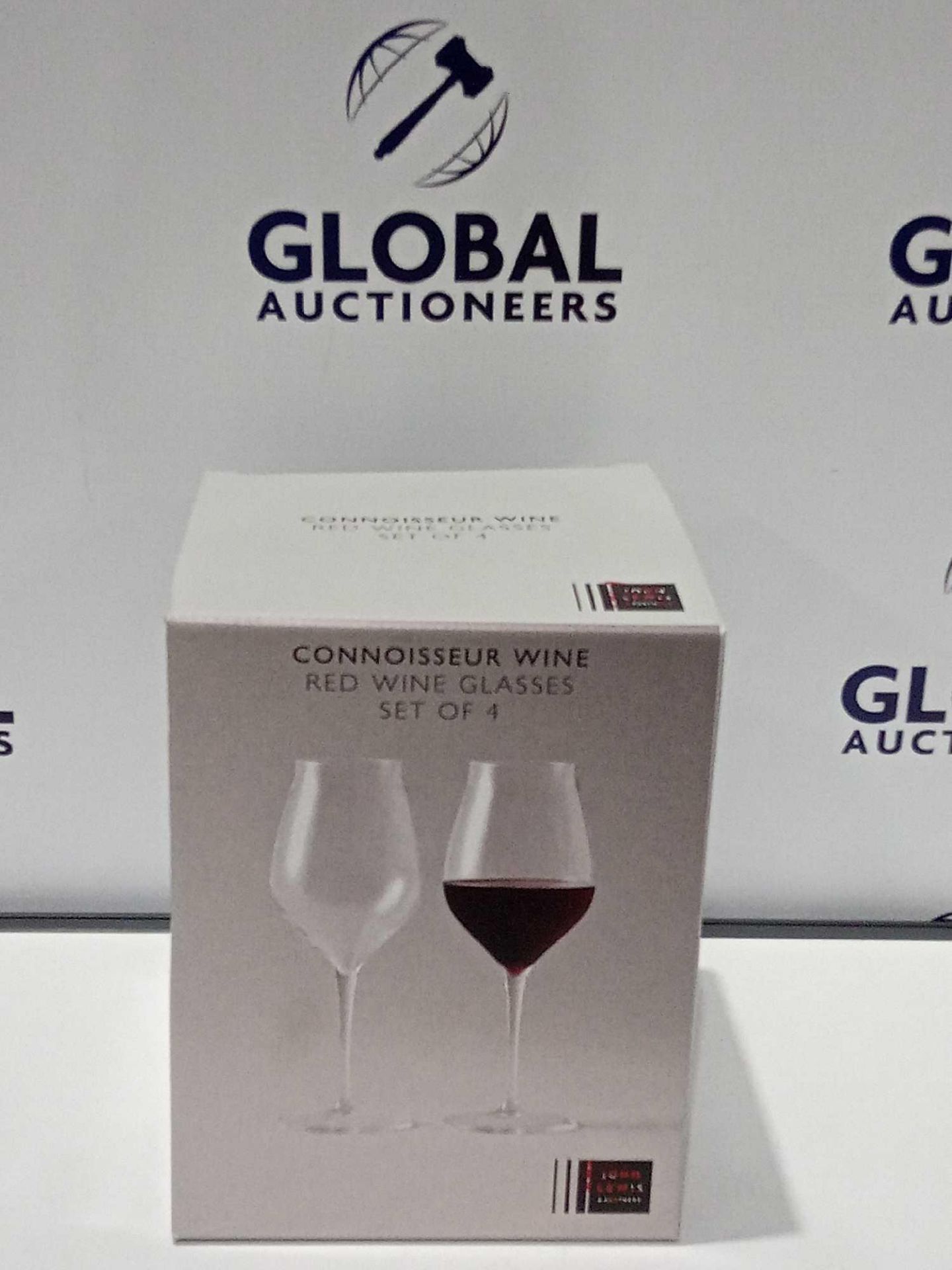 RRP £120 Lot To Contain 3 Brand New Boxed John Lewis And Partners Connoisseur Red Wine Glasses