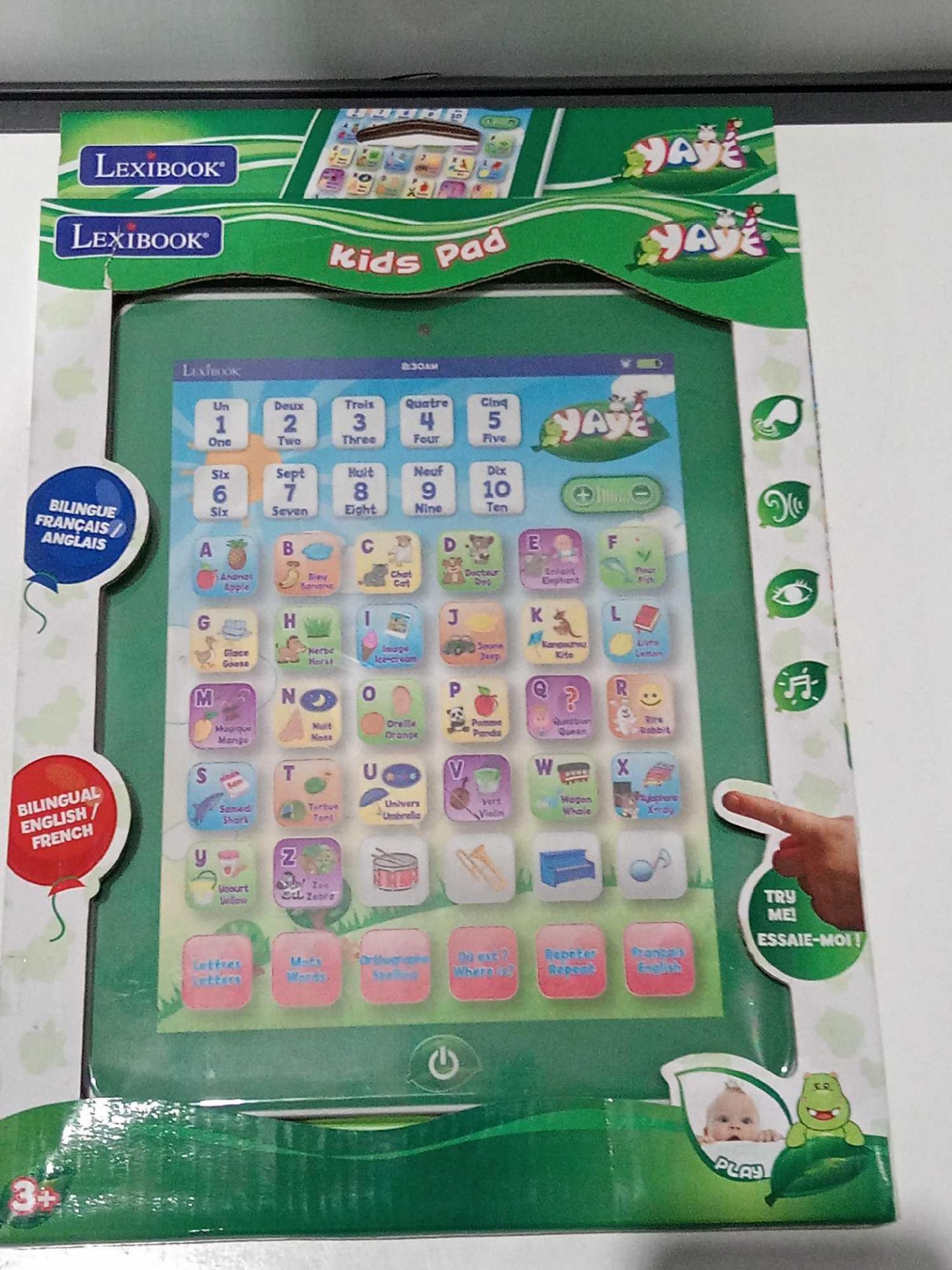 RRP £100 To Contain 10 Brand New Lexibook Kids Interactive Pad Bilingual English And Spanish/French