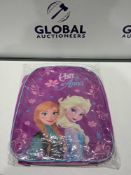 RRP £100 Lot To Contain 20 Brand New And Sealed Frozen Anna And Elsa Children's Backpacks