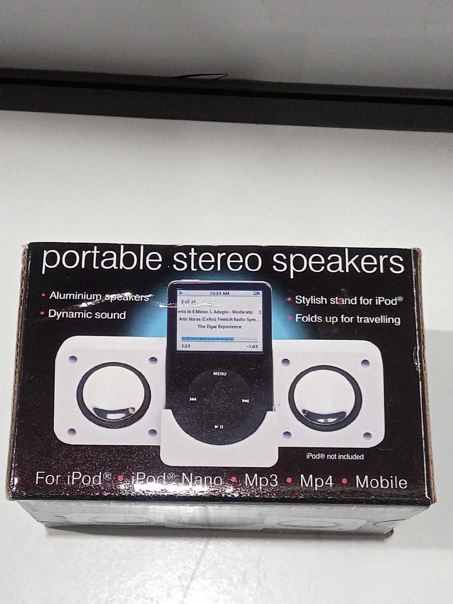 RRP £150 Lot To Contain 48 Brand New Boxed Portable Stereo Speakers For Ipod Mp3 Mp4 And Mobiles Wi - Image 2 of 2