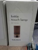 RRP £120 Lot To Contain Boxed Debenhams Designer Lottie Touch Lamps