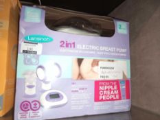 RRP £140 Boxed Lansinoh 2-In-1 Electric Breast Pump