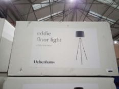 RRP £150 Boxed Debenhams Designer Eddie Floor Light