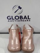RRP £160 Lot To Contain 4 Pairs Of Tagged Tecd Baker Wow Party Boots Rose Gold Glitter