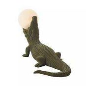 Combined RRP £150 Lot To Contain 3 Boxed Abigail Ahern Franco The Crocodile Table Lamp