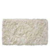 RRP £120 Unbagged Jm Sparkle Optic White Rug 160 X 230Cm