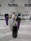 RRP £140 Lot To Contain 6 Assorted Insulated Stainless Steel Drinks Flasks And Holders