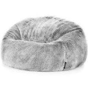 RRP £100 2 Soft Assorted Indoor Faux Fur Bean Bags