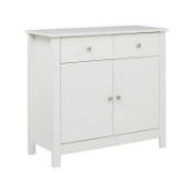 RRP £60 - New 'Jack 1' Bedside Unit - White