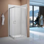 RRP £150 - Boxed Hinged Shower Door 700 X 1950Mm