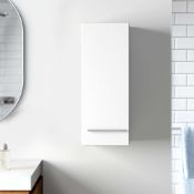 RRP £70 - New Fmd 'Madrid 1' Wall Mounted Cabinet - White