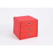 RRP £60 - 'Mega 31' Woven 3 Door Storage Box (Red)