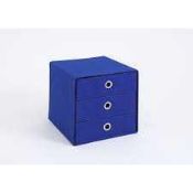 RRP £60 - 'Mega 31' Woven 3 Door Storage Box (Blue)