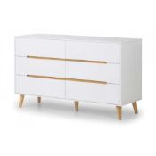 RRP £450 - 'Alicia' 6 Drawer Wide Chest