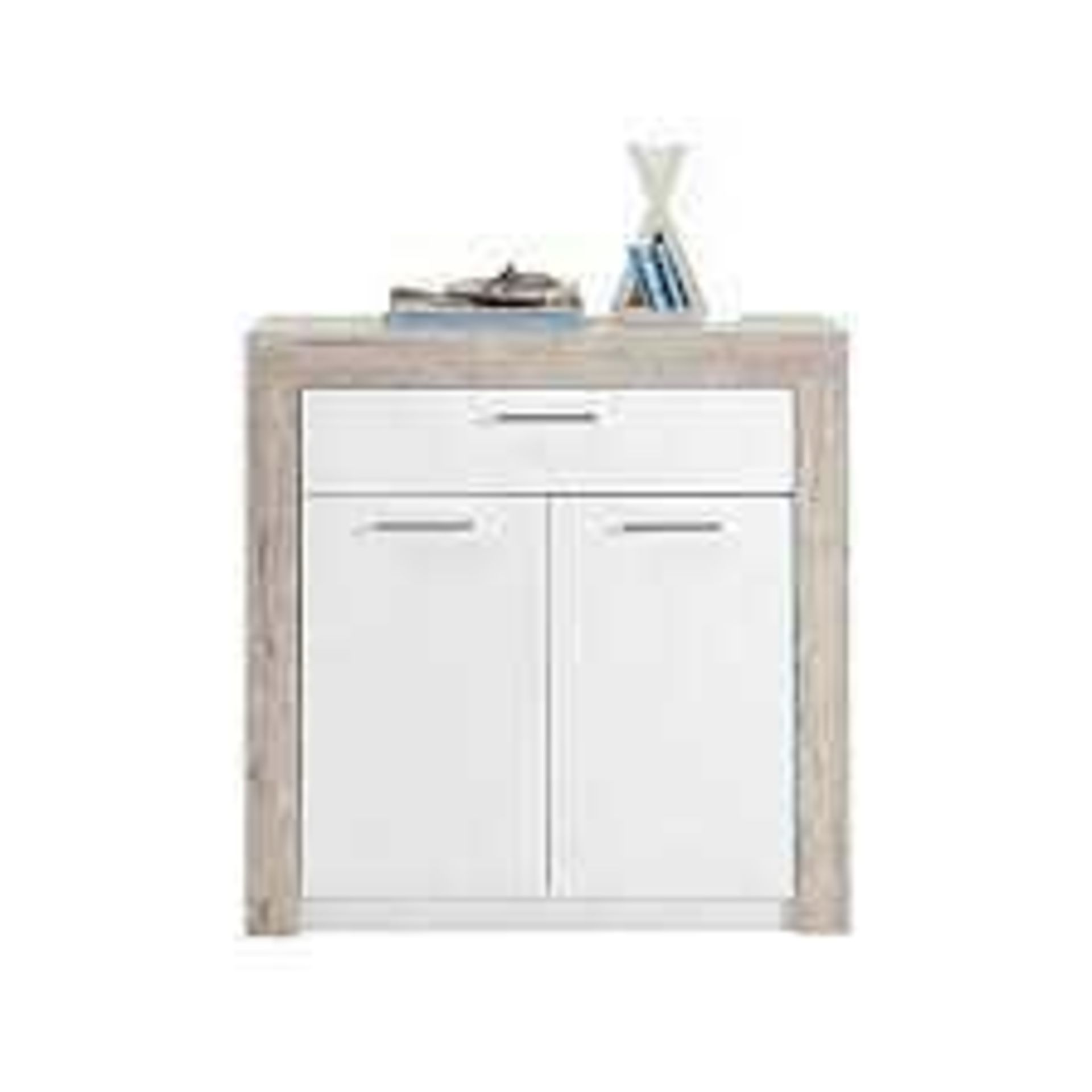 RRP £170 - New 'Spicer 3' Midas Wooden Shoe Storage Cabinet - White