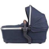 RRP £140 Unboxed Silver Cross Carry Cot Navy