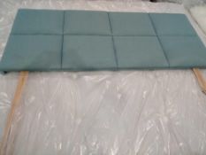 RRP £900 King-Size Turquoise Divan Bed With Headboard In Need Of Attention And A Buckingham 1000 Poc