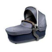 RRP £140 Boxed Silver Cross Wave Carry Cot In Midnight Colour Way