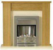 RRP £220 Boxed Wooden Fireplace Mantel (Part Lot Missing Fire)